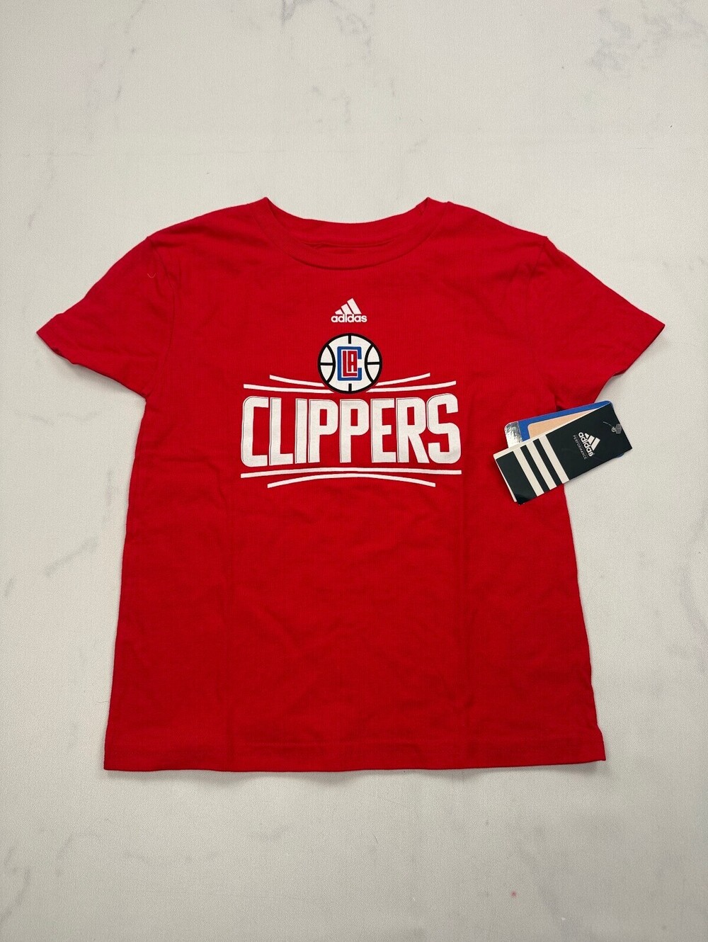 Adidas LA Clippers Graphic Tee Red 2010s Street Style - Boys 5/6